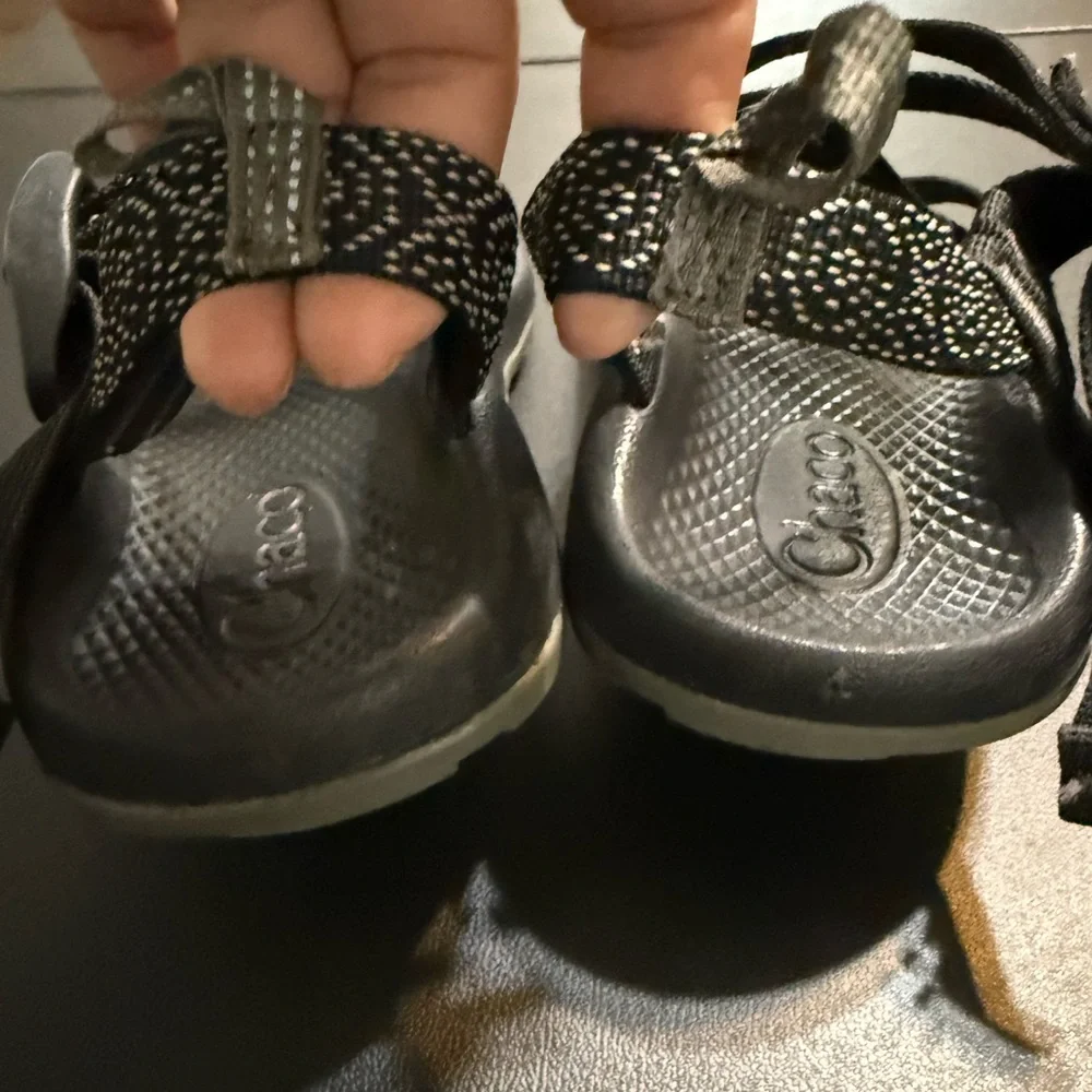 Chaco Kids Black and Gray Strappy Sandals
